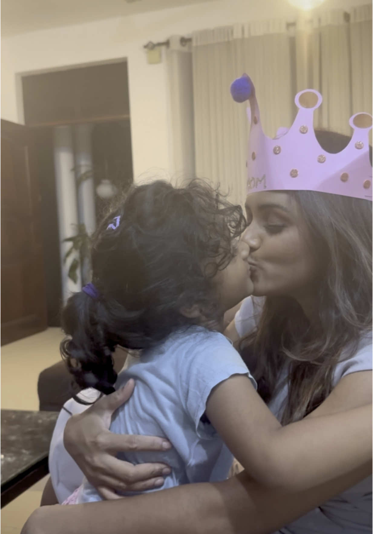 A post by @dinakshie_saranga on TikTok caption: මගේ චූටි මැණික මට දීපු තෑග්ග 😍  My little girl’s Mother’s Day surprise 😘 Until I became a mother I never knew how beautifully challenging life is 🙈  Happy Mother’s Day to all the mothers out there 💕😘🥳 P.S. this girl will always remember her Thaththi even if it’s Mother’s Day 🤣