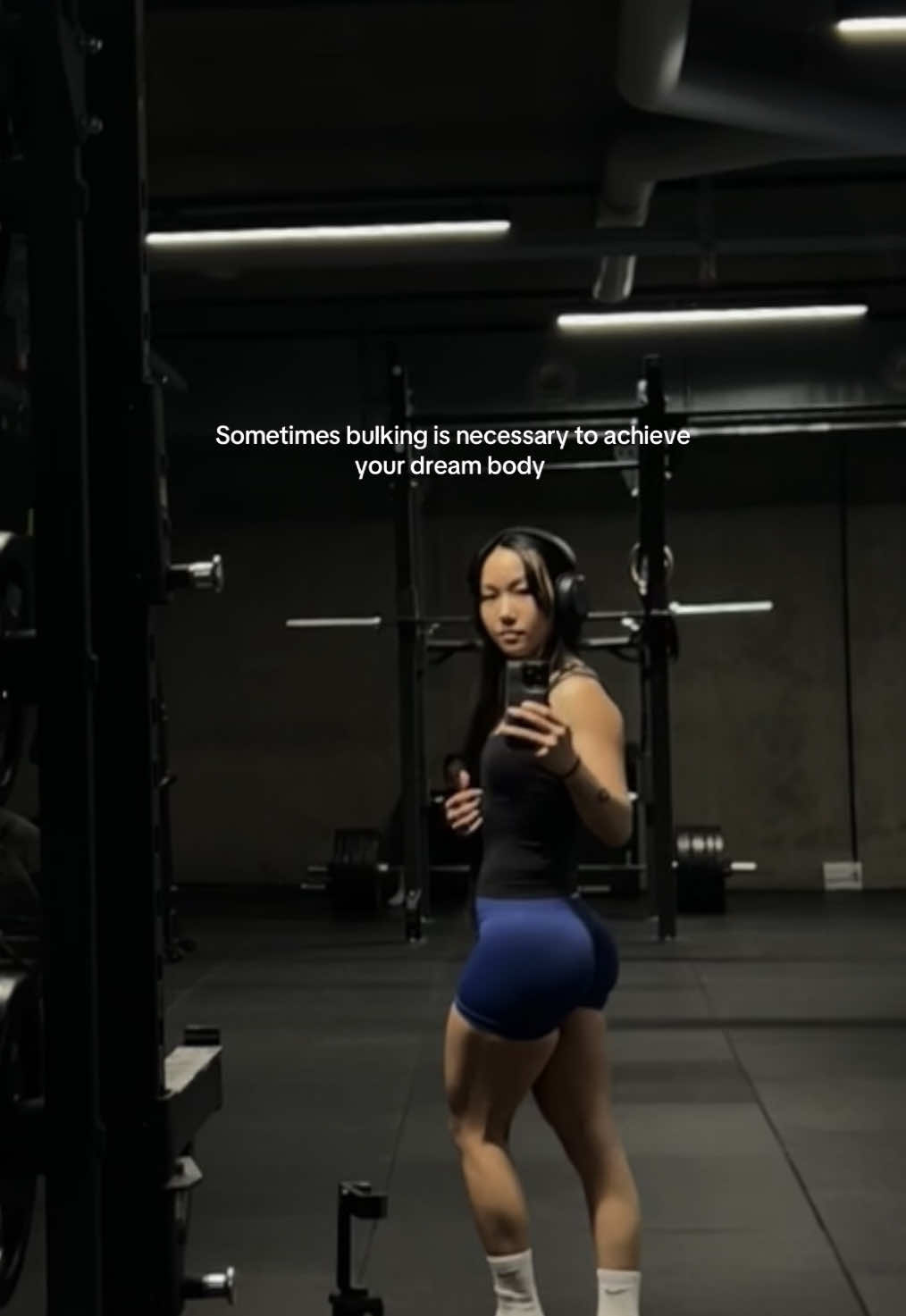 A post by @movesenlifts on TikTok caption: Bulking is so worth | 1:1 coaching 🔗 in bio| @DFYNE | code: MIE #gym #gymtok #gymgirlsoftiktok #gymmotivation #gymrat #fittok #progress #transformation 