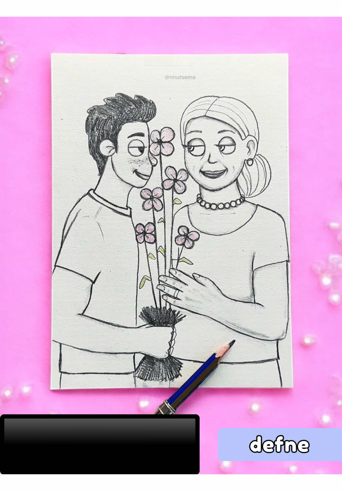 A post by @nnursema on TikTok caption: @defne.kurt18 adlı kullanıcıya yanıt veriliyor #annelergünü 