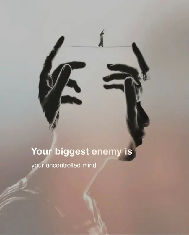 A post by @truth_glow on TikTok caption: #your #biggest #enemy #is  #lifequotes #lifelessons #🖤 