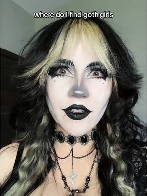 A post by @swaggy_cucumber on TikTok caption: Answering the infamous question😼 | side note: goth is based on the music so it’s truly hard to see who is goth without talking to them #goth #gothgirl #tradgoth 