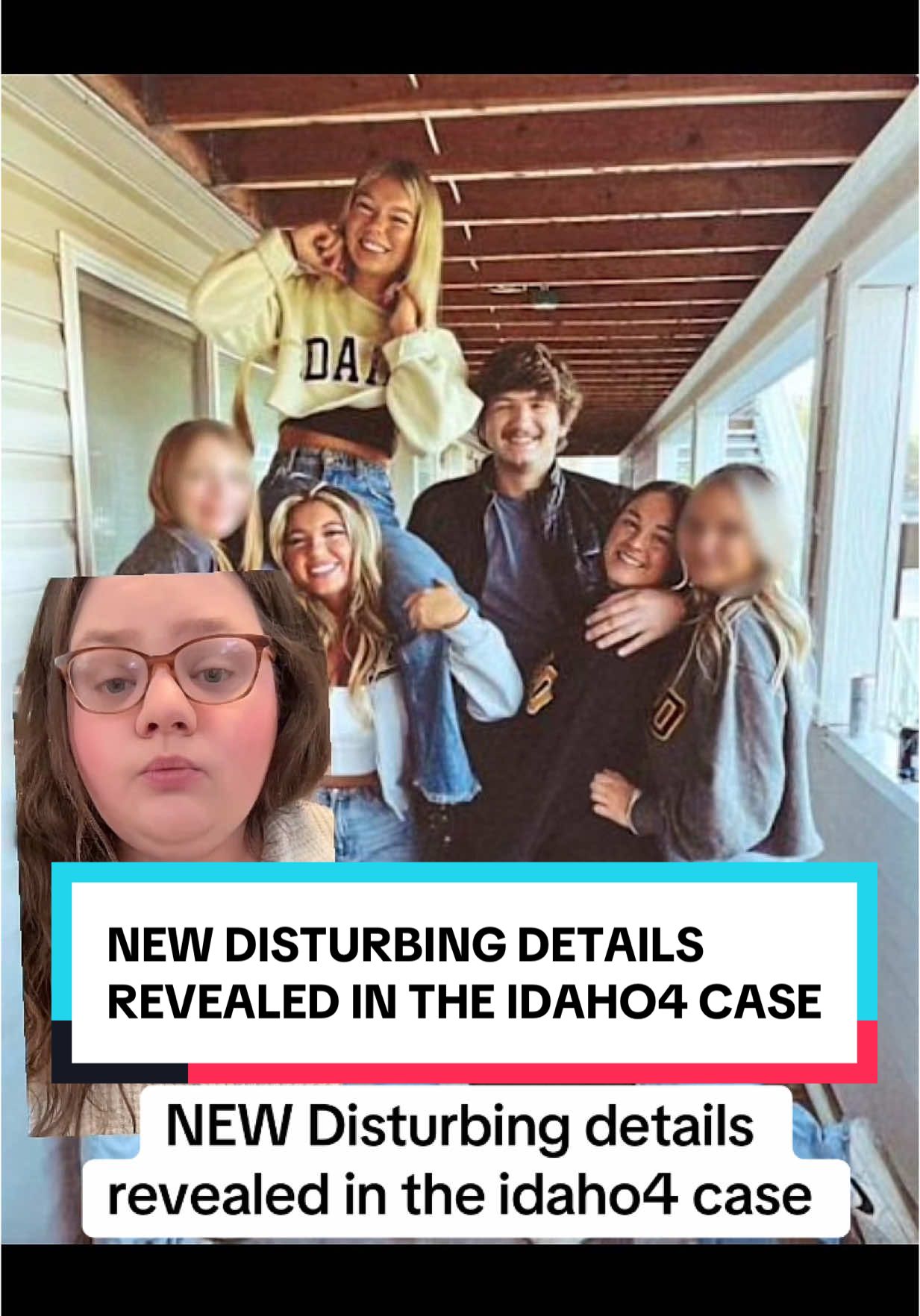 A post by @truecrime_central on TikTok caption: NEW Disturbing details revealed in the idaho4 case #idaho4 #truecrime #bryankohberger 