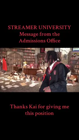 A post by @iamzoie_ on TikTok caption: THANKS KAI FOR GIVING ME THIS POSTION!! IMPORTANT MESSAGE FROM THE ADMISSION OFFICE 