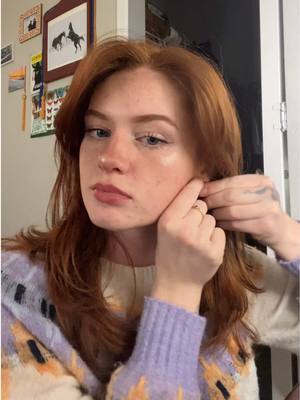 A post by @msgingersnapqueen on TikTok caption: Gud Evening 🧛‍♀️ I would like a springy/summery sweater. This is my fav sweater from the thrift