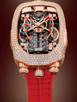 A post by @jacobandco on TikTok caption: Some follow time. Others lead it. The Bugatti Chiron Tourbillon Pave was designed for those in control — of their time, their choices, their legacy. This isn’t just craftsmanship. It’s command. Built like a supercar. Dressed like a jewel. Worn by the unstoppable. #jacobandco #InspiredByTheImpossible #bugatti