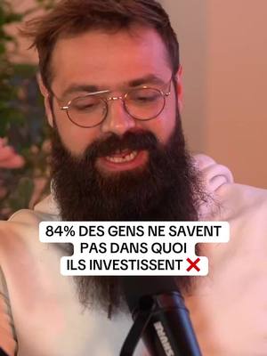 A post by @blocks_tv on TikTok caption: 84% DES GENS NE SAVENT PAS DANS QUOI ILS INVESTISSENT ❌
