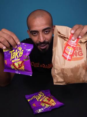 A post by @sultan_sss on TikTok caption: Burger king Vs takis  #سلطان_يزيطك  #يلا_نجرب  . . . . #سوسو #سلطان_الفيصل#يجي_ولا_مايجي #sultan #soso#fyp#بطاطس #شيبس 