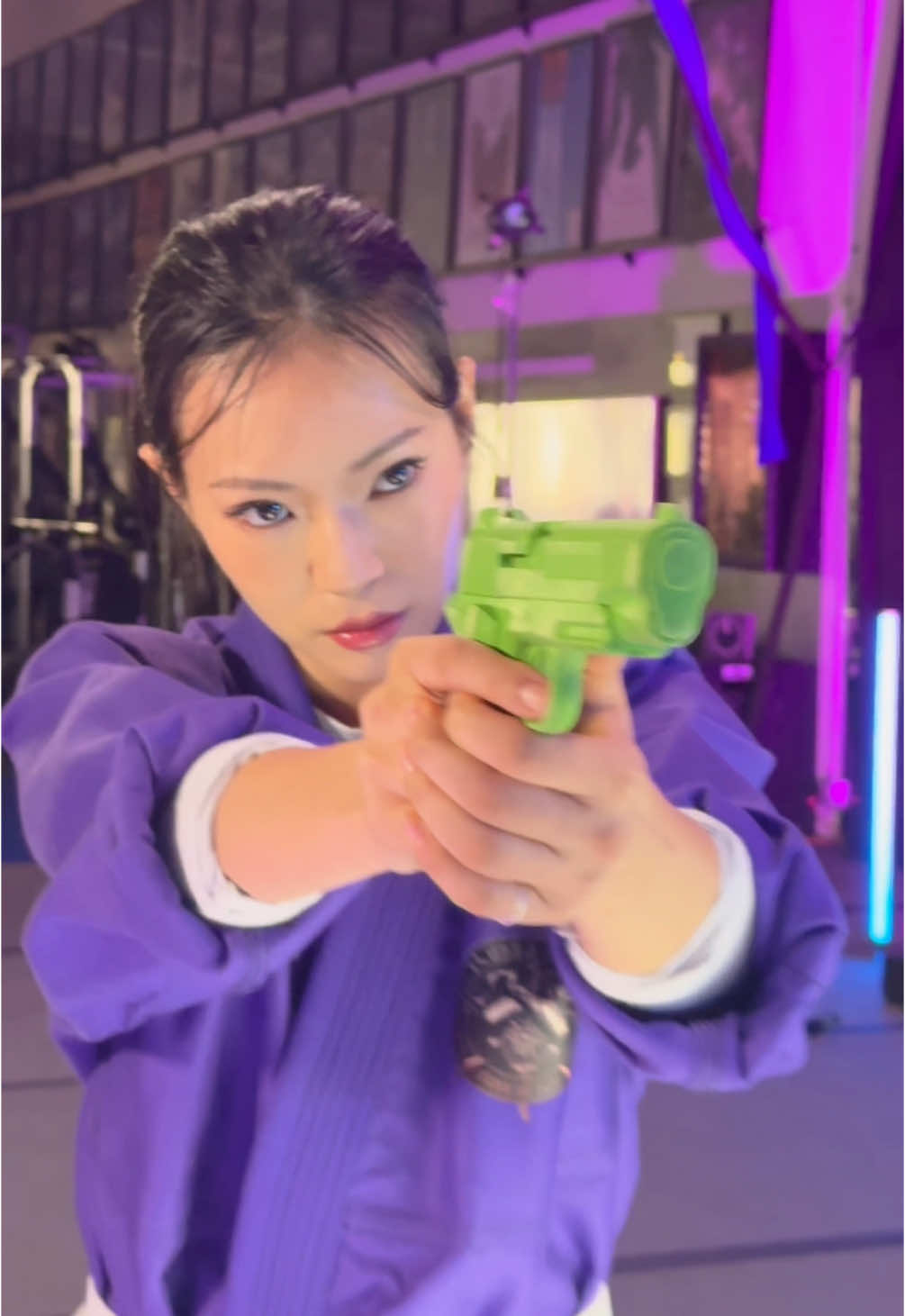 A post by @luseeyalu on TikTok caption: Before vs After my assassin's training at Ruska Roma! please call me lucia the assassin now hehehe. Vote for me on the Ballerina Website to get me in the next film and win tickets to the Ballerina Premiere!  #BallerinaPartner @Ballerina Movie 