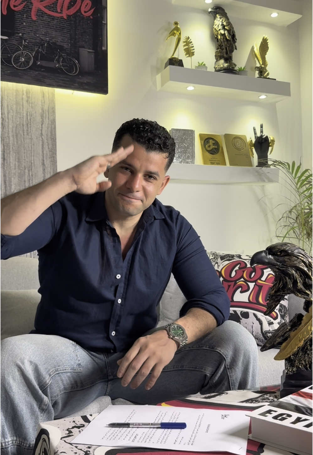 A post by @ramezamir_official on TikTok caption: توكلنا على الله، الجارح و جيشه فى ال بطولة ICA🦅 @Influencer Challenge Award.  #جيش_الجوارح #رامز_امير  