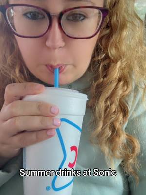 A post by @queenofbeautystyles on TikTok caption: Let’s go to sonic and try some yummy slush drinks. My daughter tried out the new unicorn dream slushy and I had a cherry limeade slush and I added sweet cream and strawberry, and it was so delicious. Both of these were so yummy and perfect for a nice refreshing summer drink. Let me know when the comments what your favorite flavors are so I can try them all this summer! #sonic #sonicslush #unicorndream #happyhour #sonichappyhour #summerdrink #summervibes 