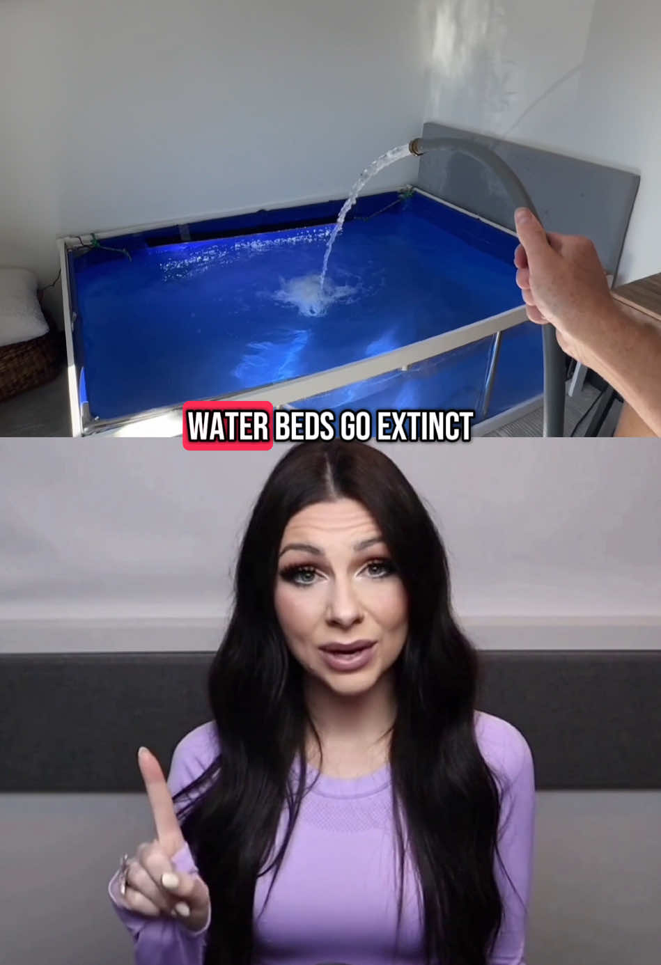 A post by @catherine_szabo on TikTok caption: Why No One Sleeps On Waterbeds Anymore…😳