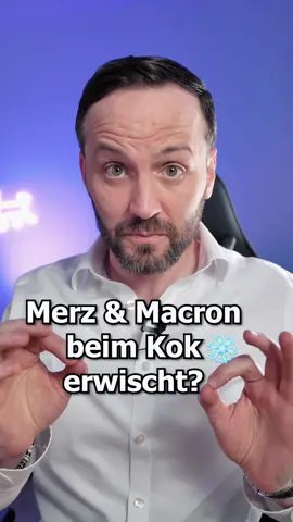 A post by @herranwalt on TikTok caption: Wurden Macron und Merz erwischt? Diese Fakenews geht gerade rum. #1minutejura #nachrichten #lernenmittiktok 