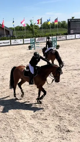 A post by @philinegroepper on TikTok caption: So happy to have my champ back!🥹❤️ Duki jumped great rounds in 1.20 and 1.25🫶🏻