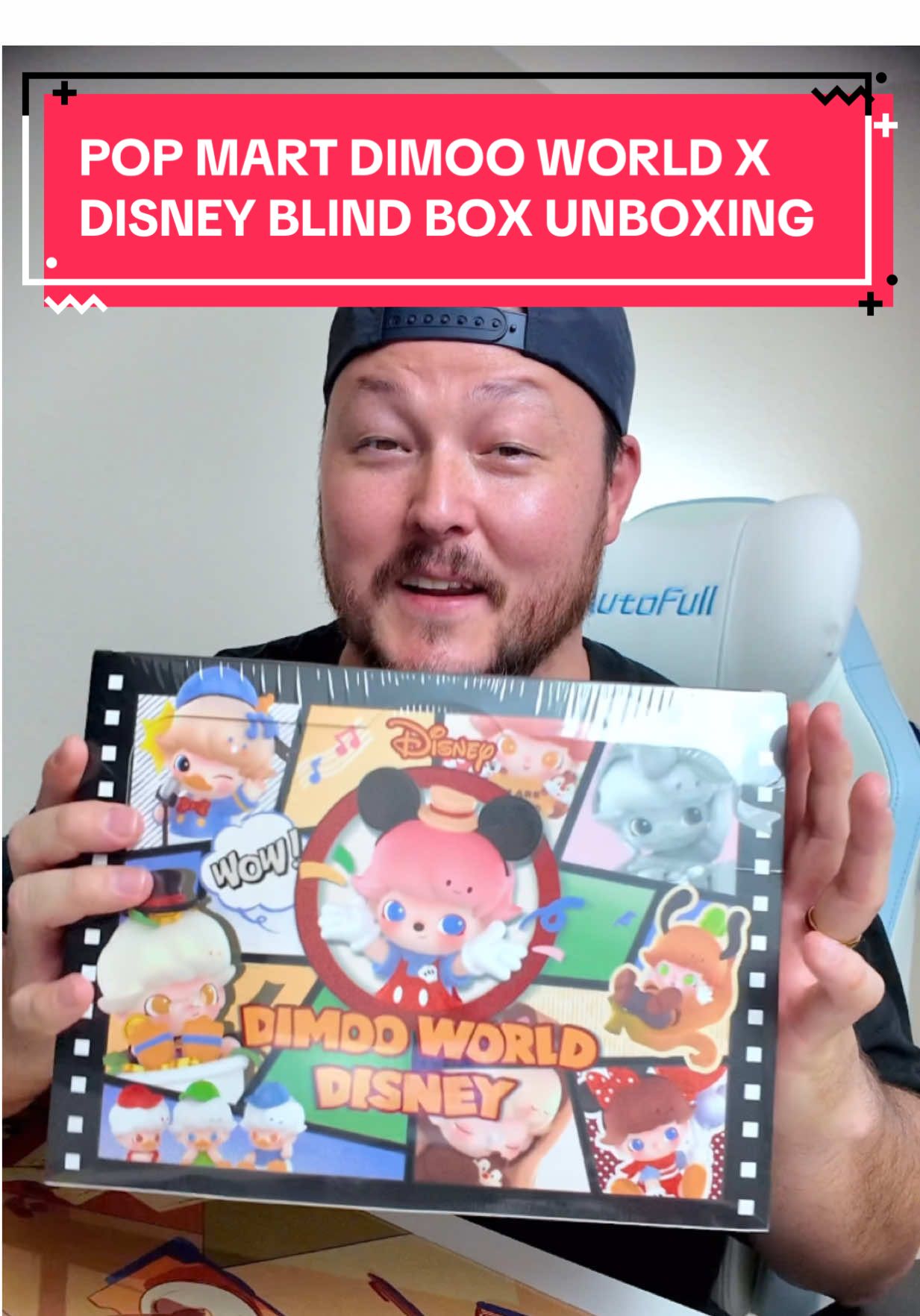 A post by @hapathunder on TikTok caption: I love everything Dimoo 💙 I love everything Disney ❤️ So this Dimoo World x Disney Blind Box Set is so perfect! @POP MART US #popmart #popmartunboxing #blindbox #blindboxopening #dimoo #dimoodisney #dimooworld #disney #popmartus #hapathunder #fypシ 