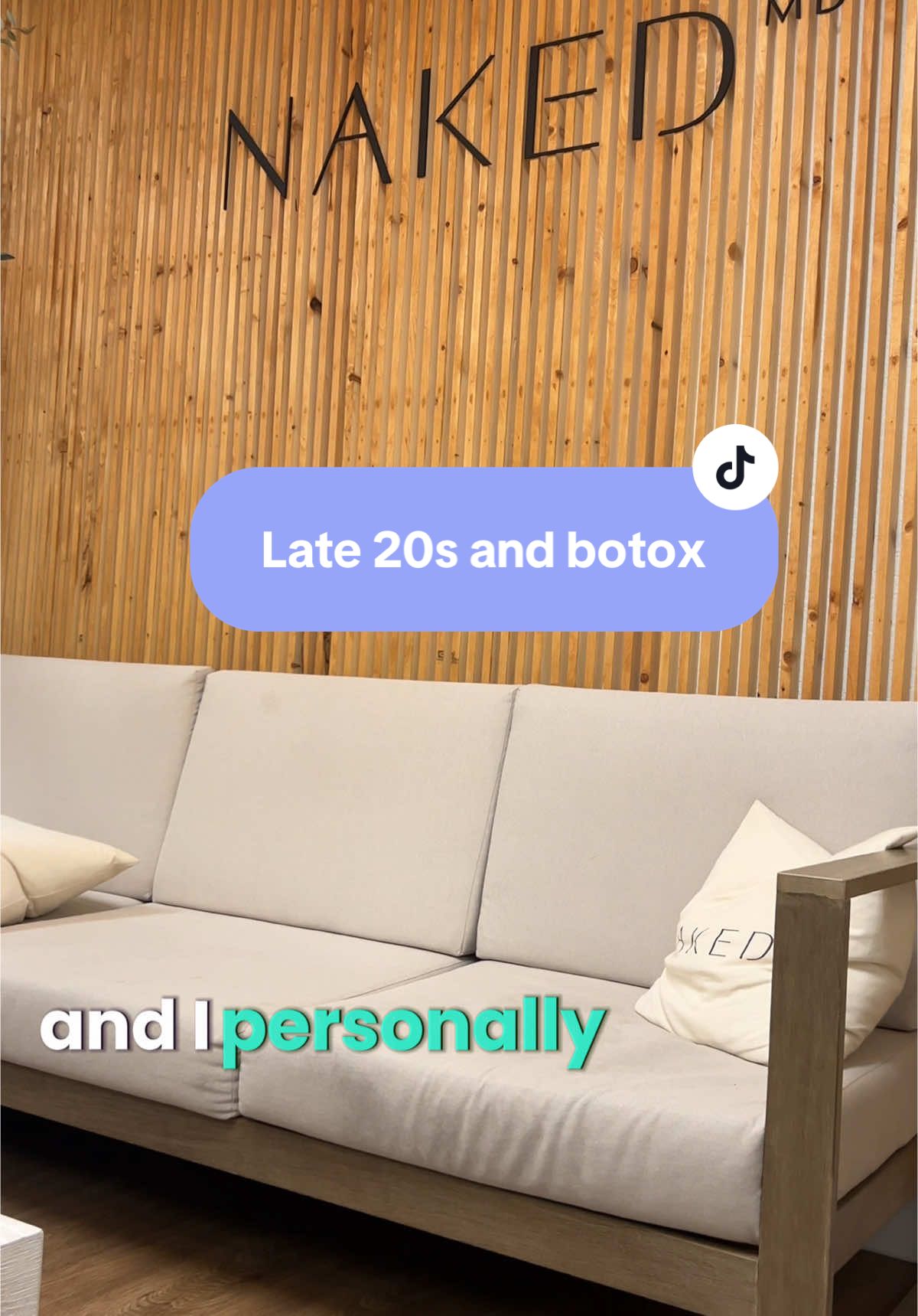 A post by @violetasglow on TikTok caption: Late 20s means botox appointments #botox #dysport #medspa #pcosweightloss 