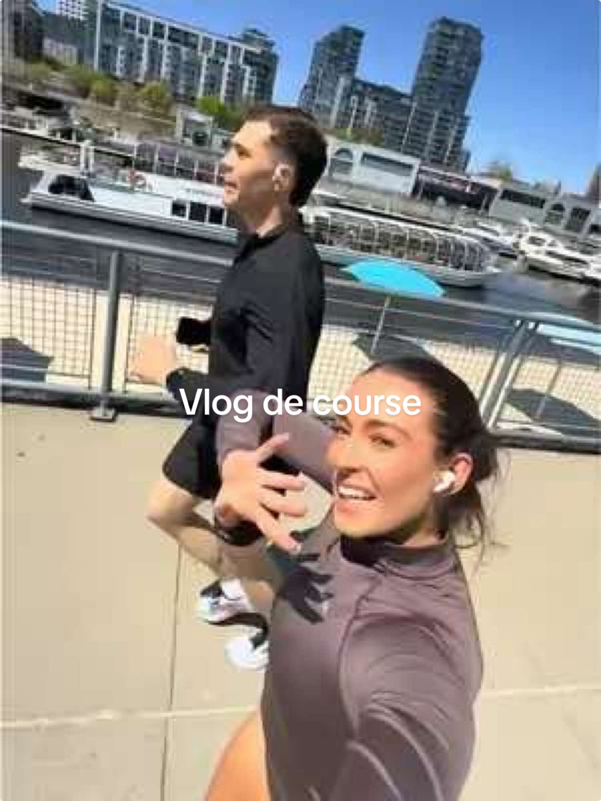 A post by @solenelucass on TikTok caption: Vlog de course 5km + ? ❤️  🏃🏻‍♀️ Outfit : @AYBL " SOLENE10" (je porte la collection ADAPT )  #qc #running #course 