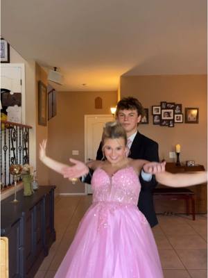 A post by @avaxlawrence on TikTok caption: best night eva 🩷 #prom #promtransition #prom2025 #promcouple #couplestransition #fyp #seniorprom 