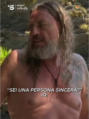 A post by @mediasetinfinity on TikTok caption: Viva la sincerità 😅 #Isola #davedere 