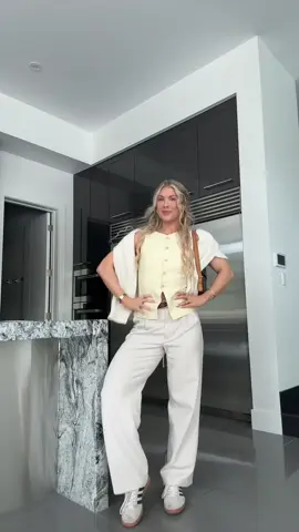 A post by @daileylifts on TikTok caption: Mothers day brunch fit ☀️🌷✨💗  #outfit #OOTD #springfashion #butteryellow #mothersday #fitcheck 