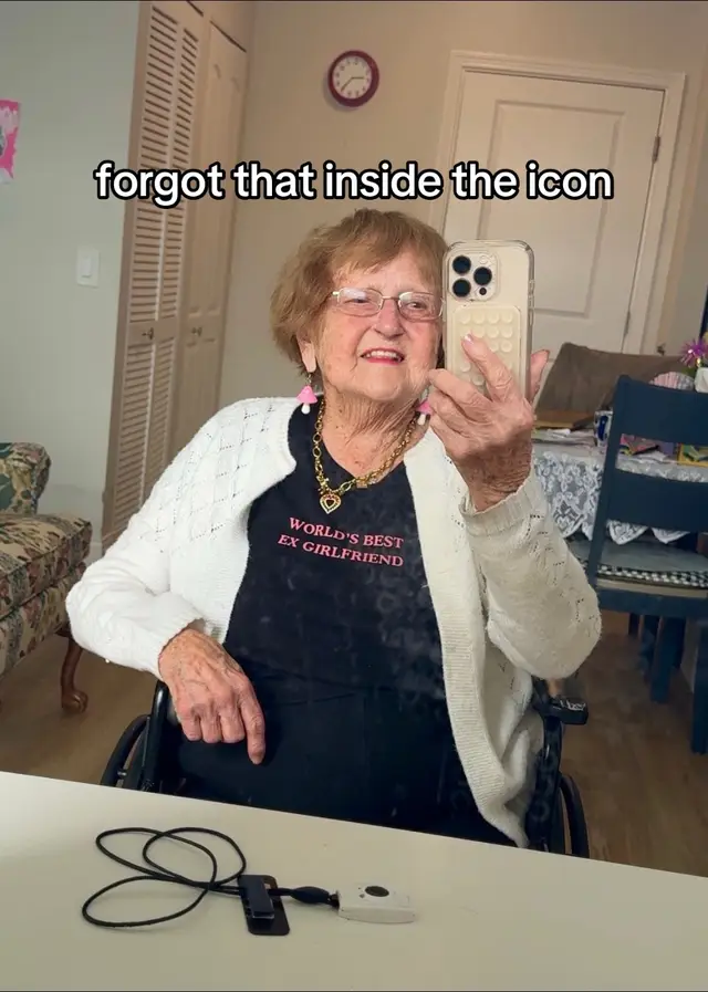 A post by @grandma_droniak on TikTok caption: first pic is 2025 and second is 1955 