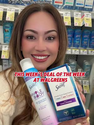 A post by @couponing4beginners on TikTok caption: #SecretDeoPartner #ad This is the kind of Secret you want to share… 🤗 Tag your bestie and go score your Whole Body Deodorant and Clinical Antiperspirant! Available now available at Walgreens! Run to Walgreens and stock up!😃🙌🏼 #WalgreensDeals #couponing4beginners 