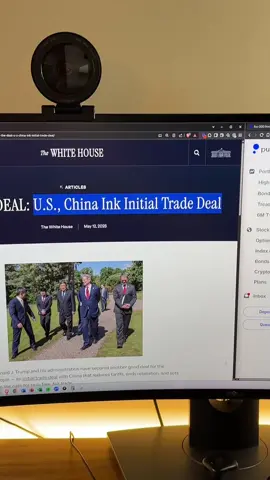 A post by @austinhankwitz on TikTok caption: China & US inked an initial trade deal — time to start getting aggressive again. Here are two themes I’m excited about for the rest of the year: