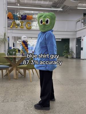 A post by @duolingo on TikTok caption: still higher than your spanish score #duolingo #blueshirtguy #emote 
