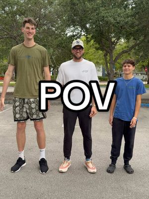A post by @tyler.bergantino on TikTok caption: the height difference yall deserve @olivierrioux 