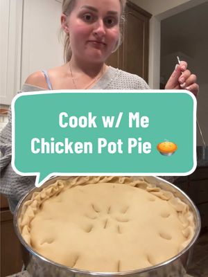 A post by @jill200016 on TikTok caption: Nothing better than a chicken pot pie!🥧🐓 