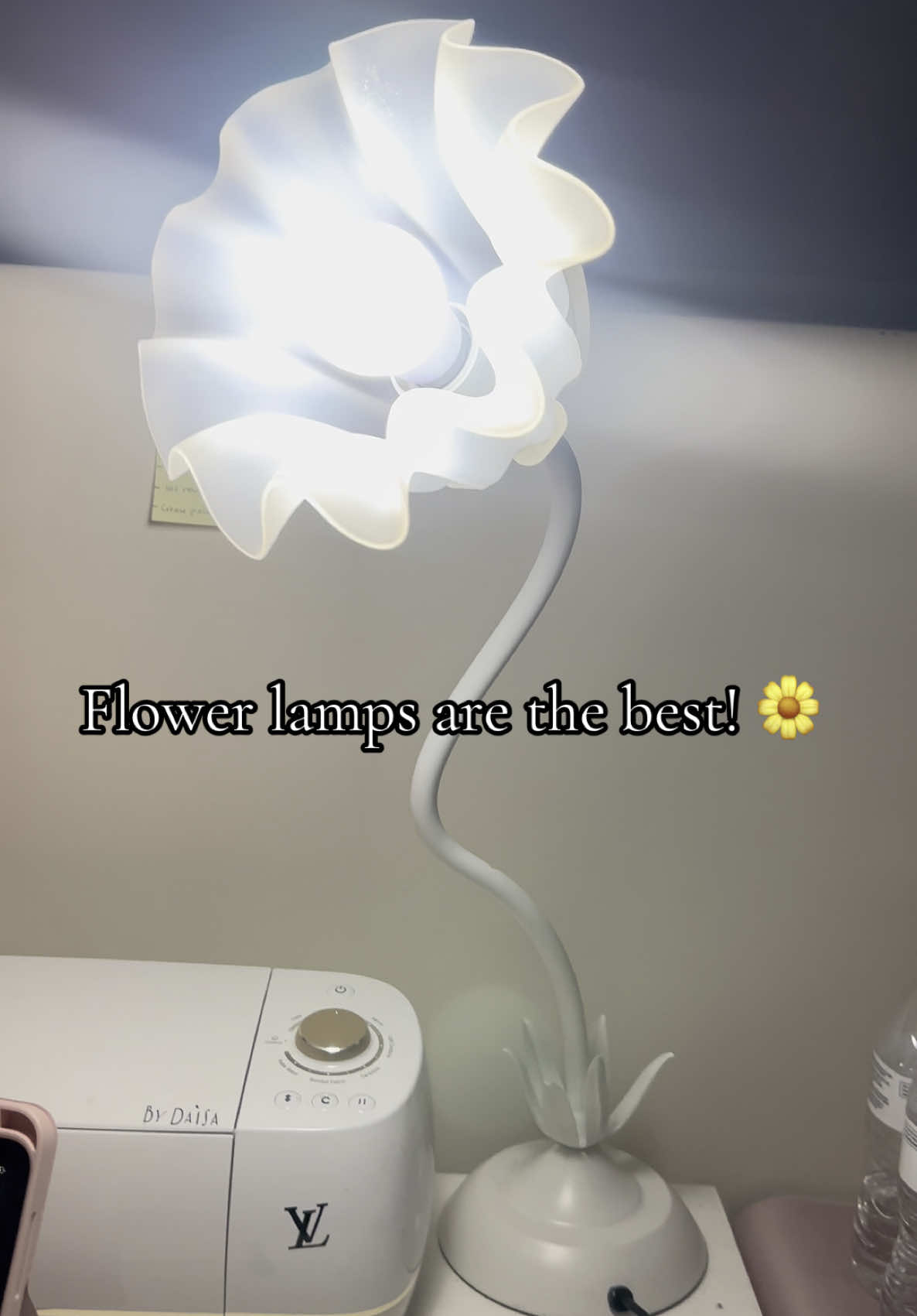 A post by @beyondloved on TikTok caption: These flower lamps are soooo cute 🌼 #lamp #light #deskessentials #musthaves #tiktokshop #flowerlover 