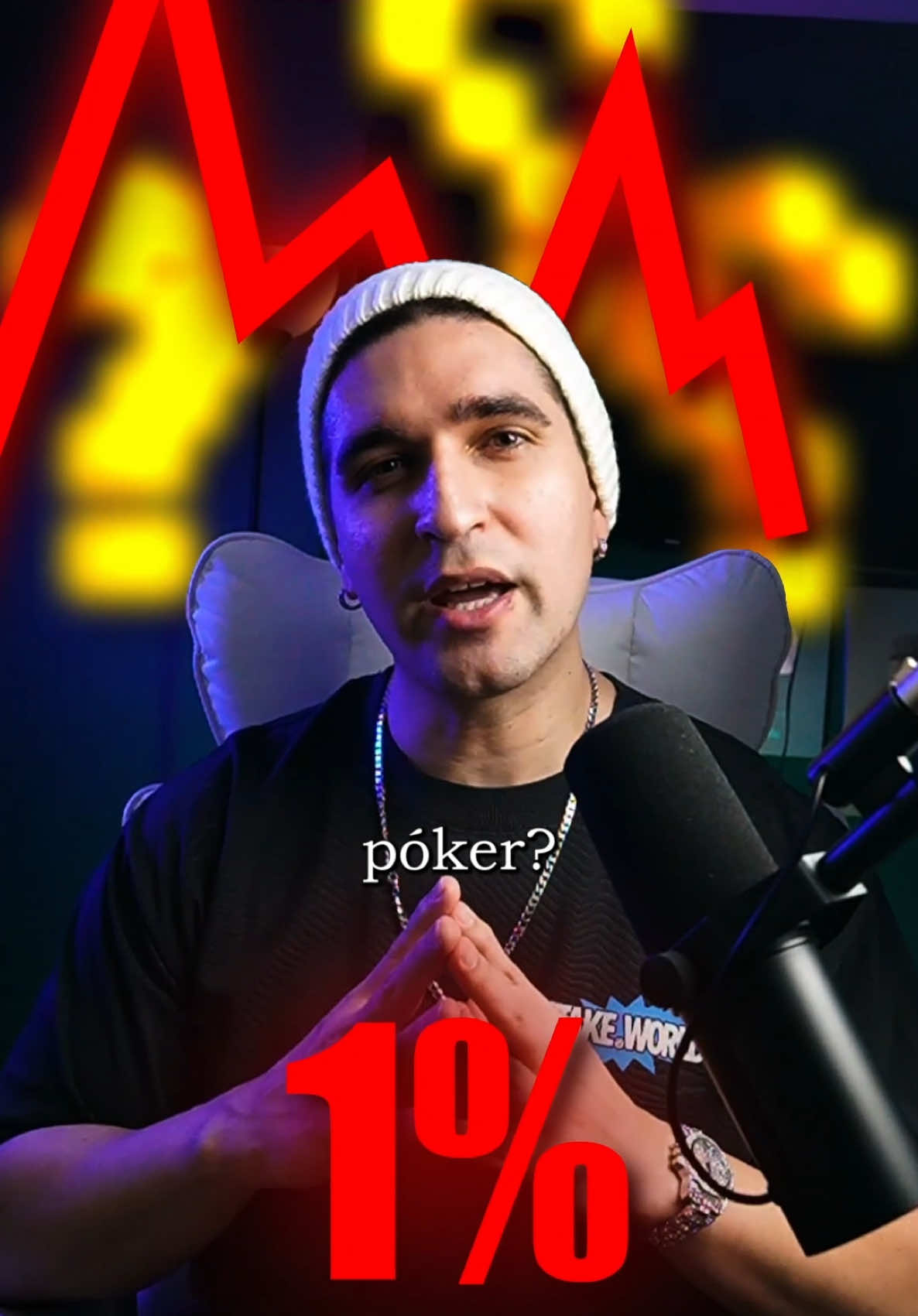 A post by @manu on TikTok caption: Riesgo 0 en el poker #poker #pokertok 