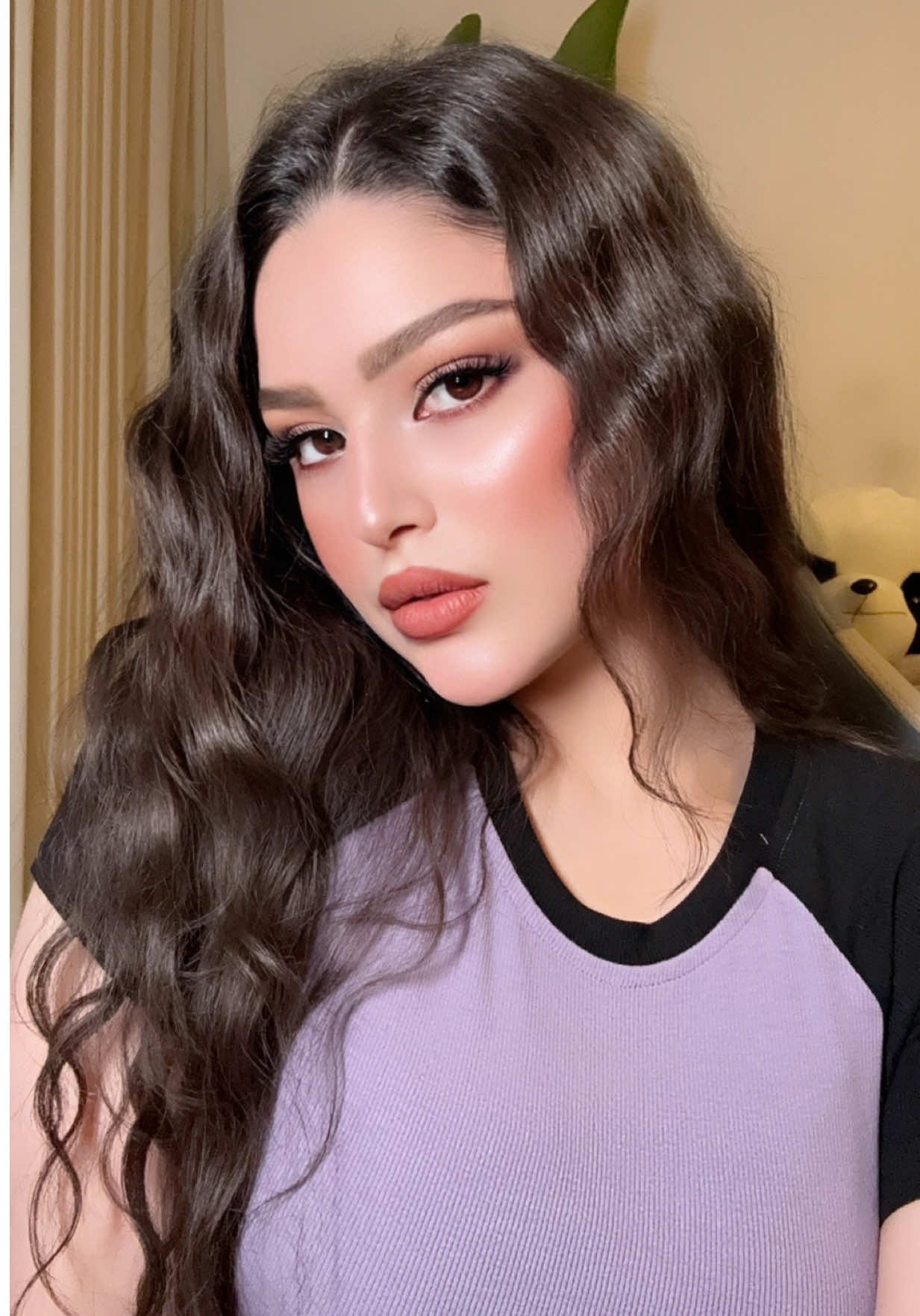 A post by @rahmah_bassam9 on TikTok caption: صباح العسل 💜👑#رحمه_بسام #جيش_رحمه #fyp 
