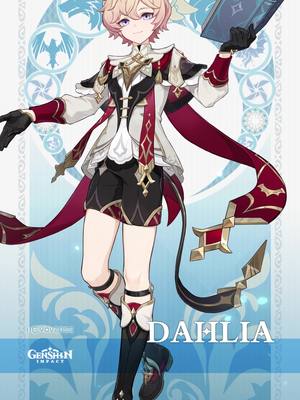 A post by @genshinimpact_en on TikTok caption: Dahlia: Ode and Oblation | Herald of Barbatos #GenshinImpact #Dahlia