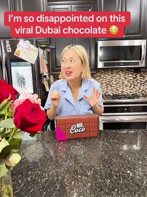 A post by @juliesbeautybydesign on TikTok caption: I’m so disappointed on this viral Dubai chocolate 😳#dubaichocolate #tiktokshopcreatorpicks #tiktokshopmemorialday 