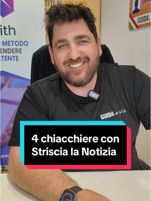 A post by @quizpatenteofficial on TikTok caption: Oggi abbiamo avuto l’onore di avere Striscia la Notizia nei nostri uffici per fare quattro chiacchiere con noi! 🚗✨  #guidaevai #quizpatenteufficiale #striscialanotizia #patenteb