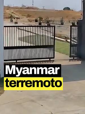 A post by @geopop on TikTok caption: In tantissimi ci avete segnalato questo video del terremoto in #Myanmar. Ma cosa mostra davvero? Si tratta di una ripresa rarissima. Ce lo spiega il nostro Stefano!