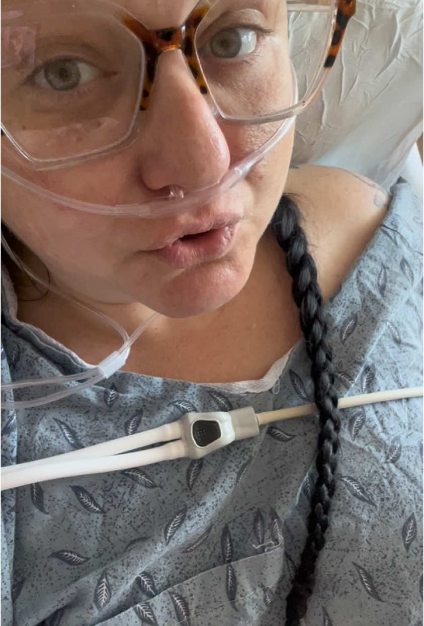 A post by @lexxibaby2 on TikTok caption: I’m out of surgery in a private room, make sure you subscribe to see my dinner and breakfast haul (🤣🤣 issa joke) remember dance party tonight is with @OhhhhWalter💨💨  don’t miss it 🤸💨🤟🏼🔥🤩🤩#lovenpositivevibes #hospitallife 