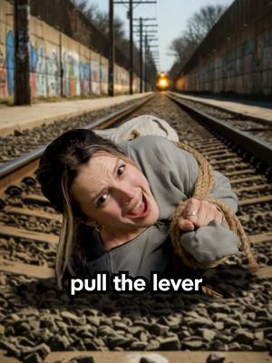 A post by @lawbymike on TikTok caption: The Legal Answer to the Trolley Problem! #train #trolleyproblem #law #lawyer The real answer to the trolley problem. Answer to the trolly problem. Trolley problem philosophy. Legal problem questions. Service dilemma. Trolley dilemma. Service trolley,