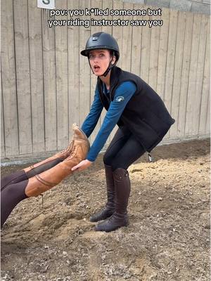 A post by @mollyandthegreys on TikTok caption: shoulders back, sit up🤓👍🏼 @sorrellklatzko @Sandstorm Equestrian  #horses #equine #horse #equestrian #horseriding #horsetok #horsegirl #horsesoftiktok #equestrianvibes #equestriantiktok #fyp #foryou #abcxyz 