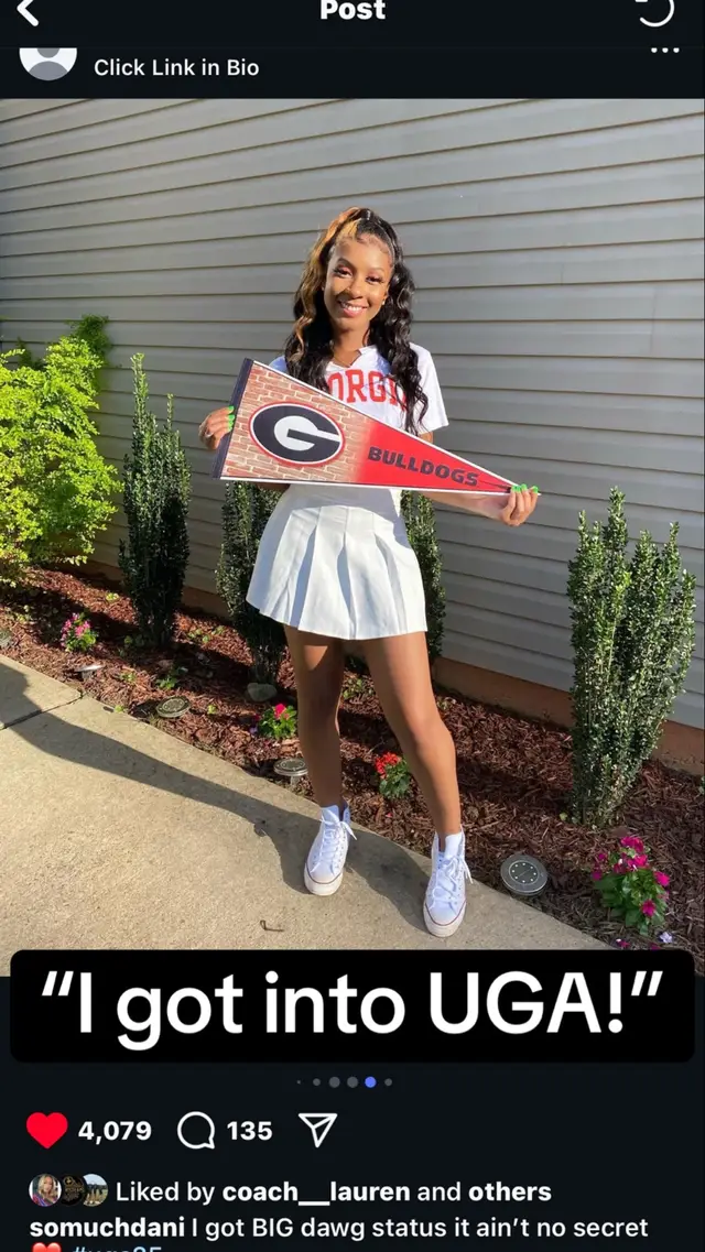 A post by @daniidior on TikTok caption: Still can’t believe undergrad is over just like that. 4 years flew by but I’m SO grateful God allowed me to experience this illustrious school with even better people🥹 here’s to the next chapter❤️ Dr. Campbell loading …. #fyp #graduation #classof2025 #uga #college 