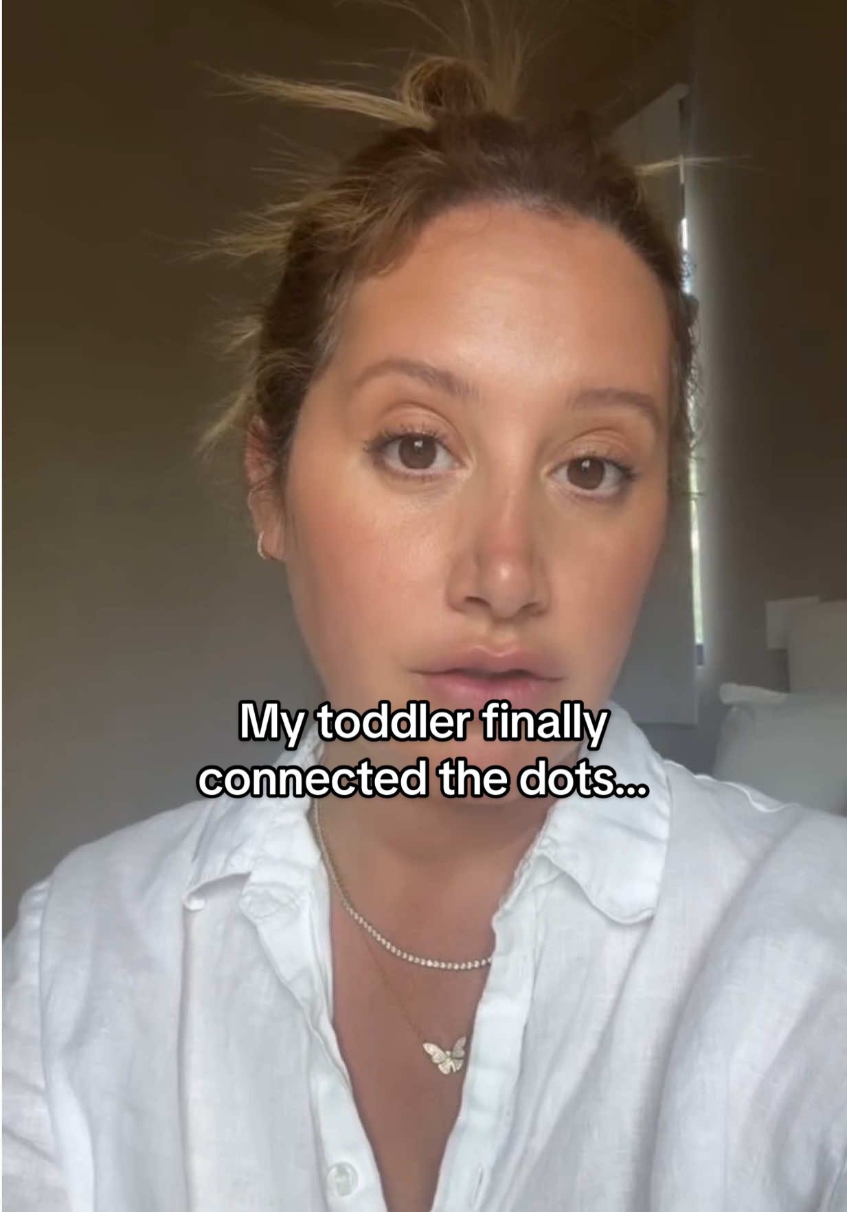 A post by @ashleytisdale on TikTok caption: I knew this day would come 😅