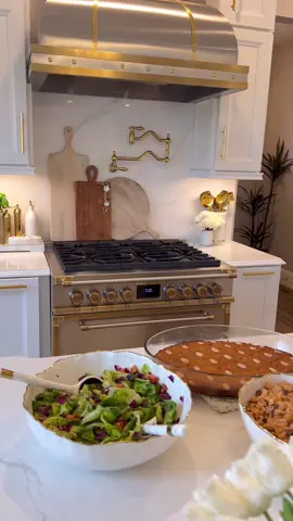 A post by @homewithfarah on TikTok caption: Make dinner with me! Nothing like comfort food for dinner with a side of our favorite dessert ( Namoura ) 