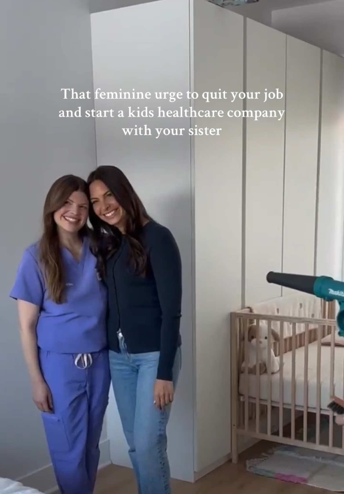 A post by @sydwiseman on TikTok caption: Just a toy maker, a family doctor, and two tiny product testers building a company from the heart. We can’t wait to share what we’ve been working on.  #fy #familybusiness #sisters #ComingSoon #MomsofTikTok #Femalefounders #playhousemd #bts