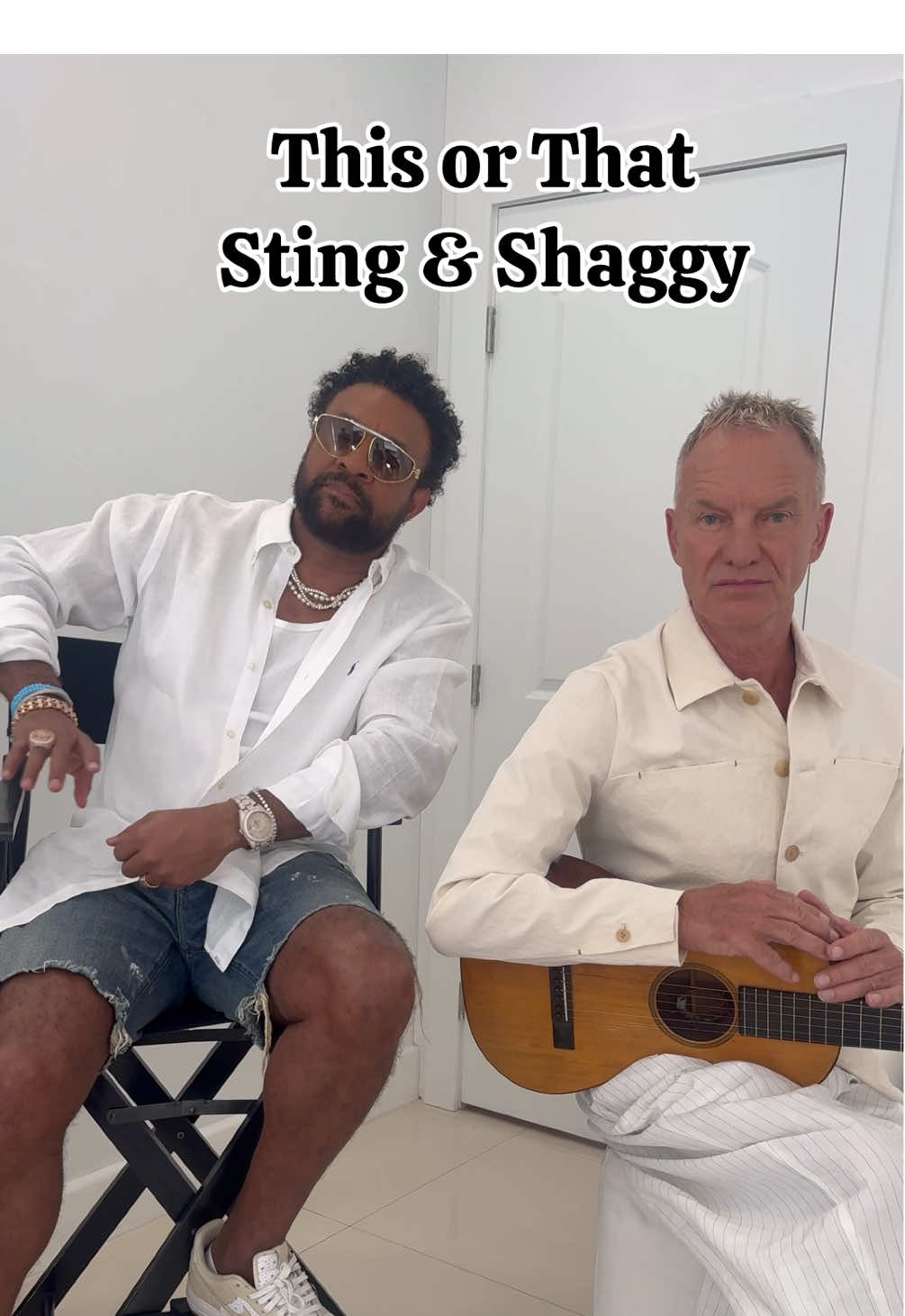 A post by @direalshaggy on TikTok caption: This or that with Sting & Shaggy Til a mawnin remix out NOW!!  @Sting @vprecords 