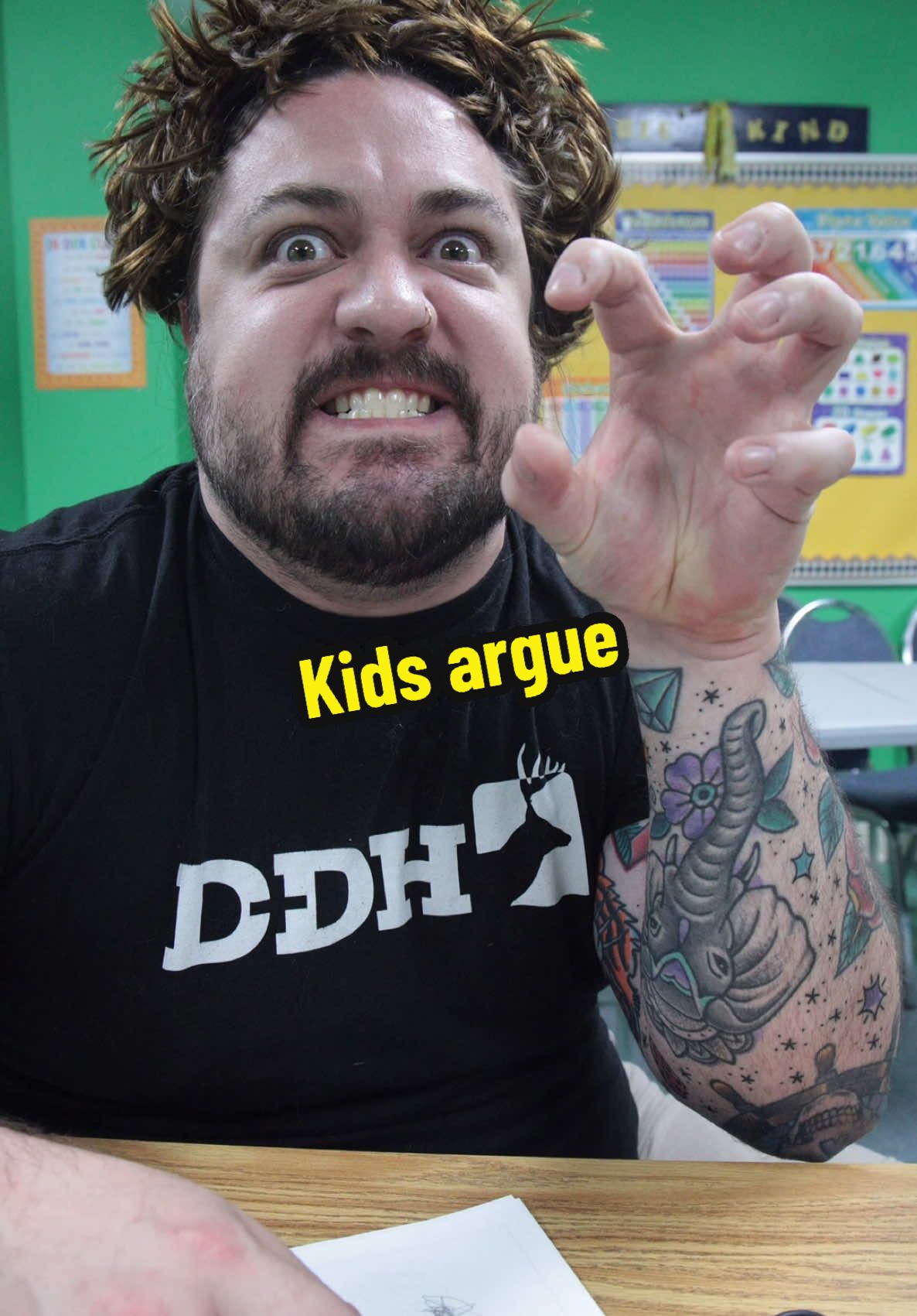 A post by @leigh_mcnasty on TikTok caption: How little kids argue🤣 #kids #school #teacher