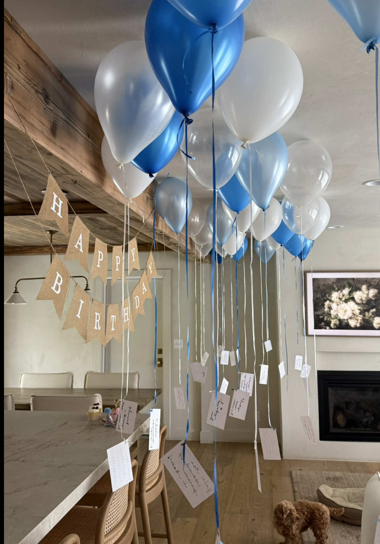 A post by @whitneyysimmons on TikTok caption: 30 YEARS OF STEFAN 🎉🩵 I hope I get to celebrate 30 more 😭🫶🏼 HBD TO MY BESTEST FRIEND #birthdayparty #birthdaysurprise #thoughtful #birthdaydecor 