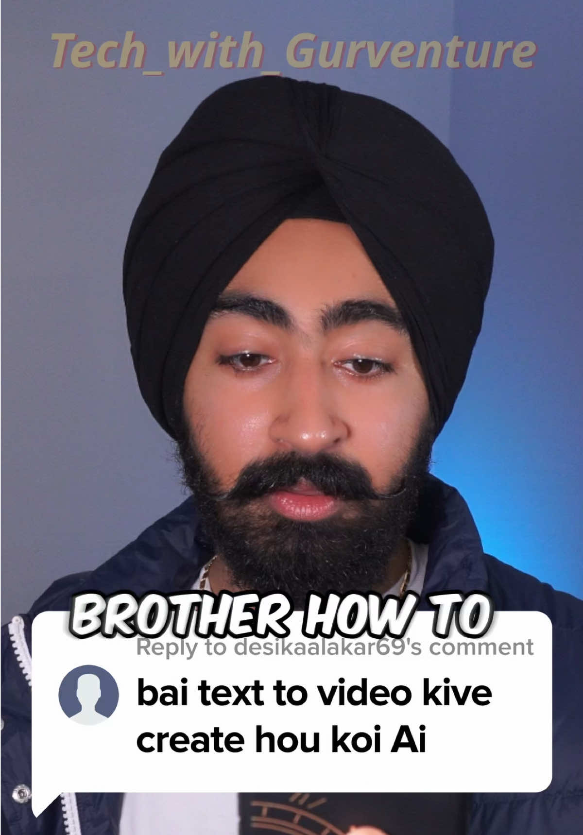 A post by @tech_with_gurventure on TikTok caption: Best text to photo/video Ai? #pippitai #gurparmrakhra #techwithgurventure 