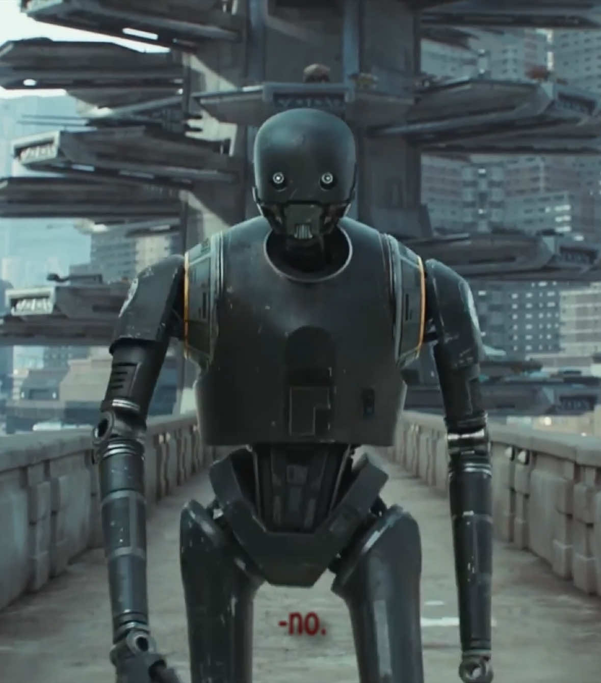 A post by @fennecsrifle on TikTok caption: why was k actually locked in // #starwars #starwarsedit #fyp #foryoupage #andor #andorseries #cassianandor #k2so 