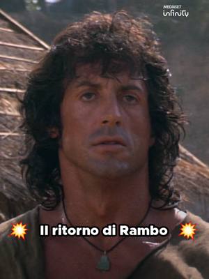 A post by @mediasetinfinity on TikTok caption: Dopo essersi guadagnato la sua libertà, Rambo torna all’azione per salvare il colonnello Trautman 💥 “Rambo III” è disponibile su #MediasetInfinity  #rambo #davedere