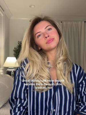 A post by @courtneyyantalek on TikTok caption: 2 hours later and my hair is finally blown out for bed😌